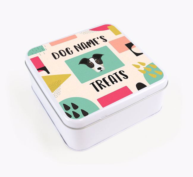 Personalised 'Abstract Design' Square Tin for your {breedFullName}